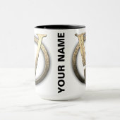 15oz CUSTOM "V" met de Mok Koffie (Midden)