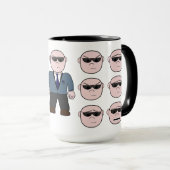 15oz gemiddelde koffiebeker met Mok voor muggers m (Voorkant rechts)