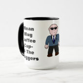 15oz gemiddelde koffiebeker met Mok voor muggers m (Voorkant links)