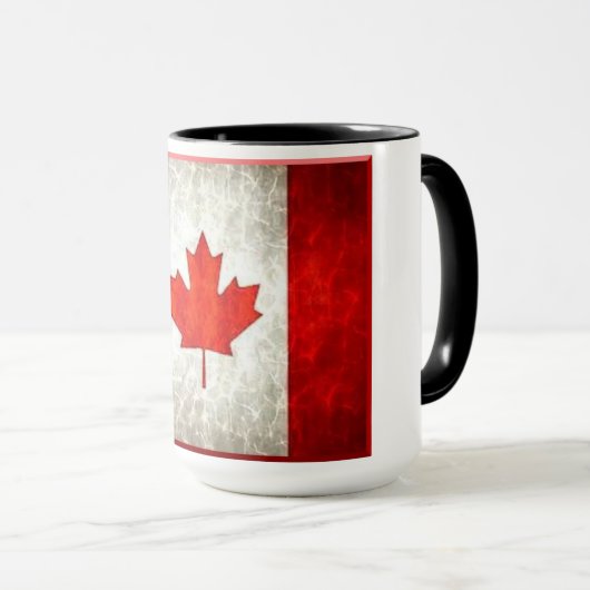 15oz Jumbo Mok Canadese vlag (Voorkant rechts)