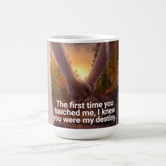 15oz Koffie Mok met Love Quote en Afbeelding (Center)