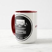 15oz Maroon/Maroon Mok (Voorkant links)