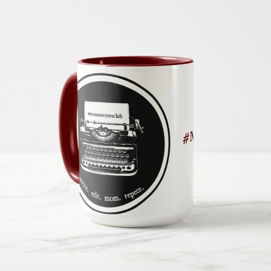 15oz Maroon/Maroon Mok (Voorkant links)