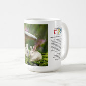 15oz Mok: Konijnen in Wonderland Rabbits paddensto Koffiemok (Voorkant rechts)