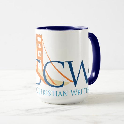 15oz Mok met de Logo van de Brug WCCW (Voorkant rechts)