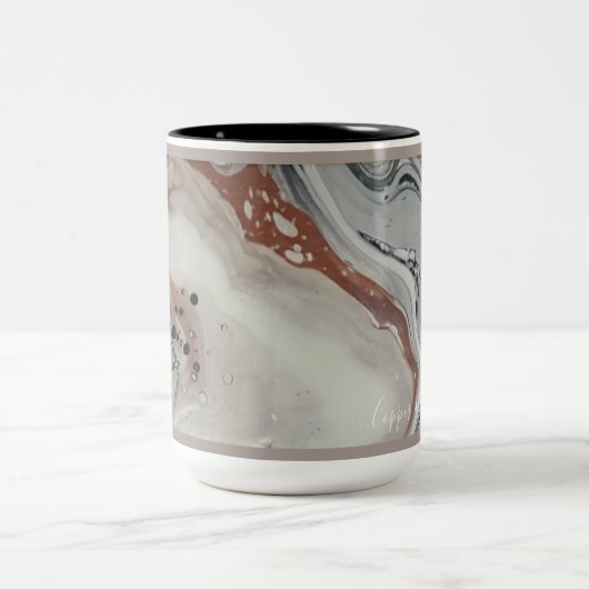 15oz mok met twee tinten, koper, lint vB (Center)