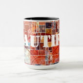 15oz Mosaic Custom Art Coffee Mok met Zazz_it (Midden)
