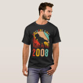 15th Bday Dinosaur T Rex Boys Retro Awesome Since  T-shirt (Voorkant volledig)