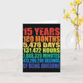 15th Birthday, Boys &amp; Girls, Cool 15 Years Of  Kaart (Gele Bloem)