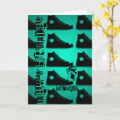 15th Birthday Custom Wenskaart met schoeisel 1 Kaart (Gele Bloem)