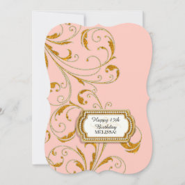 15th Birthday Party Glam Old Hollywood Regency Kaart