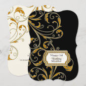 15th Birthday Party Glam Old Hollywood Regency Kaart (Voorkant / Achterkant)