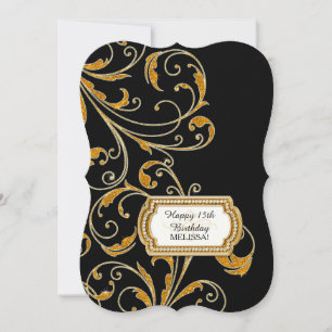 15th Birthday Party Glam Old Hollywood Regency Kaart