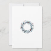 15th Wedding Anniversary Winter Landscape Romantic Kaart (Achterkant)