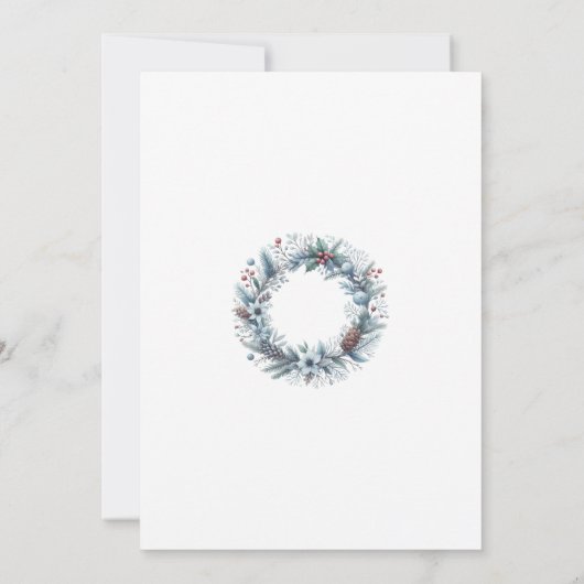 15th Wedding Anniversary Winter Landscape Romantic Save The Date (Achterkant)