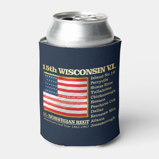 15th Wisconsin V.I. (BH) Blikjeskoeler (Blikje Voorkant)
