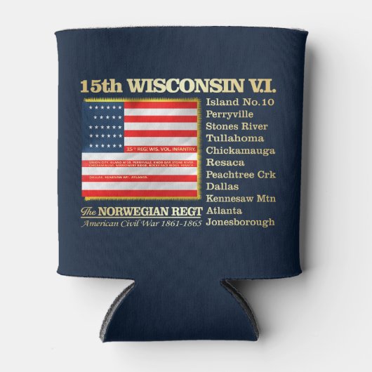 15th Wisconsin V.I. (BH) Blikjeskoeler (Voorkant)