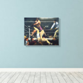 15x12  Art Sports Fight 1924 Canvas Afdruk (Insitu (Houten vloer))