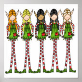 15x15 Elf Magic KerstPoster Poster (Voorkant)
