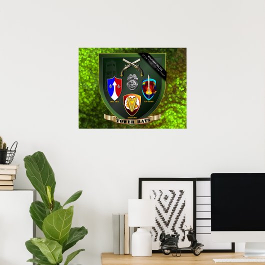 15x15 Glanscanvas afdrukken Poster (Thuiskantoor)