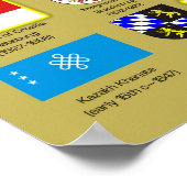 1600 AD-vlaggen van de wereld Poster (Hoek)