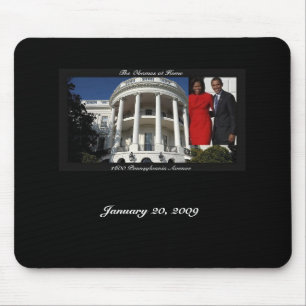 1600 Mousepad Obama Black Muismat