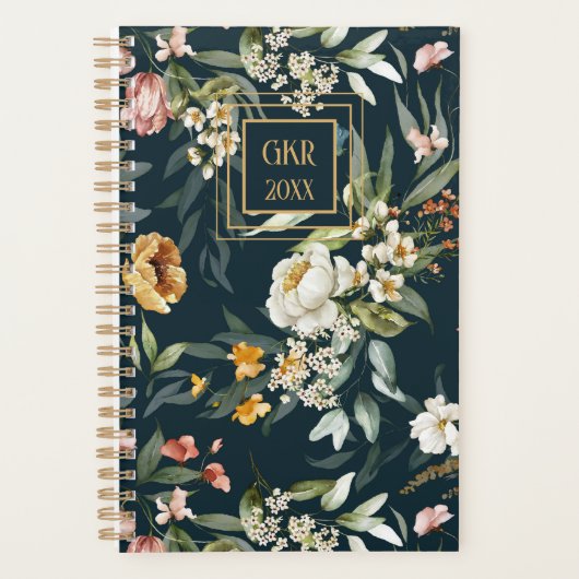 1600 Nederlandse Stilleven Bloemen Spiraal Planner (Voorkant)