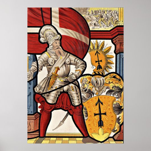 1600 Zwitserse soldaat Poster (Voorkant)