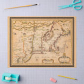 1600s New England Kaart van Indiaanse stammen Tissuepapier (Craft)