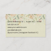 1600s Vintage Dutch Floral Border Visitekaartje (Achterkant)