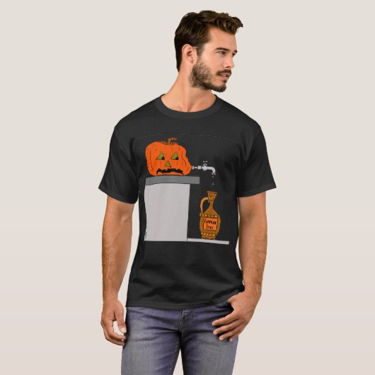 1604 Pompoen Spice Cartoon T-shirt (Voorkant volledig)