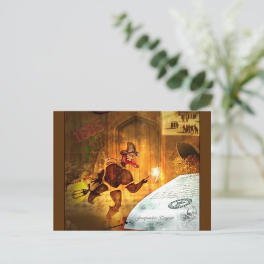 1605 - Het Gunkruit Plot (detail) Briefkaart (Staand voorkant)