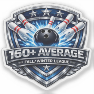160+ Bowling Gemiddelde Herfst / Winter Competit Sticker