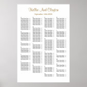 160 Eenvoudige Trouwstoelindeling Poster (Voorkant)