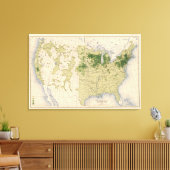 160 Rogge/vierkante mijl Canvas Afdruk (Insitu (Woonkamer))
