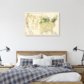 160 Rogge/vierkante mijl Canvas Afdruk (Insitu (Slaapkamer))