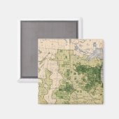 160 Rogge/vierkante mijl Magneet (Voorkant / Achterkant)