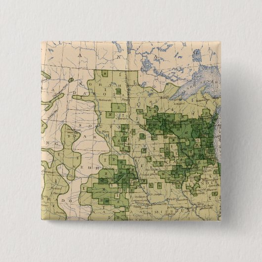 160 Rogge/vierkante mijl Vierkante Button 5,1 Cm (Voorkant)