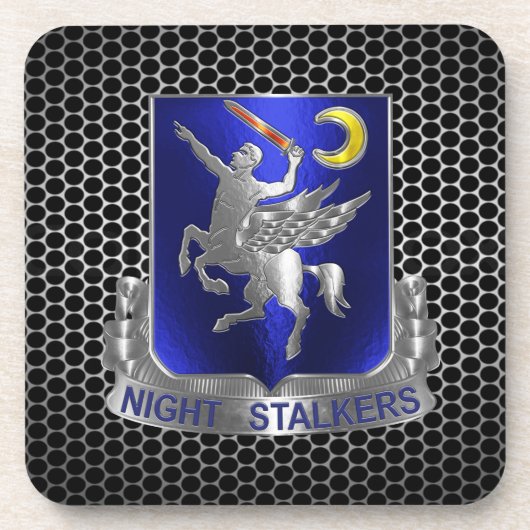 160e "SOAR NIGHTSTALKERS"  Bier Onderzetter (Voorkant)