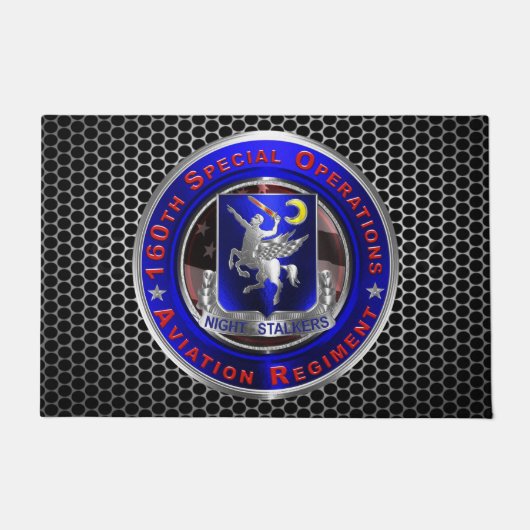 160e "SOAR NIGHTSTALKERS" Deurmat (Voorkant)