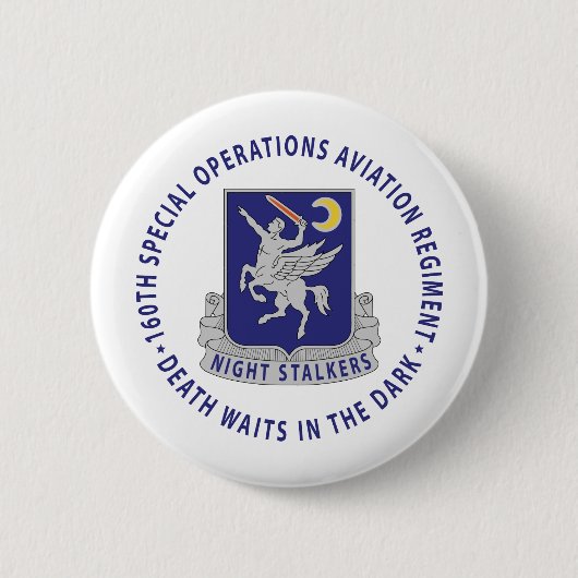 160e ZAR - Night Stalkers Ronde Button 5,7 Cm (Voorkant)