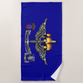 160e ZITTSTALKERS voor speciale vluchtuitvoeringen Strandlaken (Voorkant)