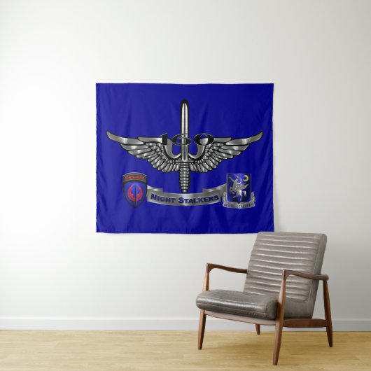 160th Special Operations Aviation NIGHT STALKERS Wandkleed (In Situ (horizontaal))