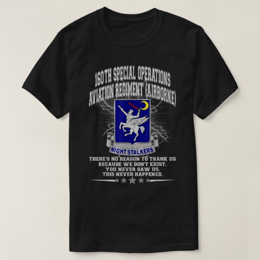 160th Special Operations Aviation Regiment  T-shirt (Design voorkant)