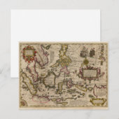 1613 Renaissance Map Briefkaart (Voorkant / Achterkant)