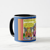 1614 Mijn moeder is Cartoon van een politieagent Mok (Voorkant links)