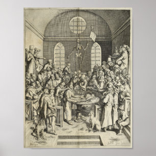 1616 sectie Anatomie afdrukken Poster