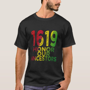 1619 De zwarte geschiedenismaand van ons anker-pro T-shirt