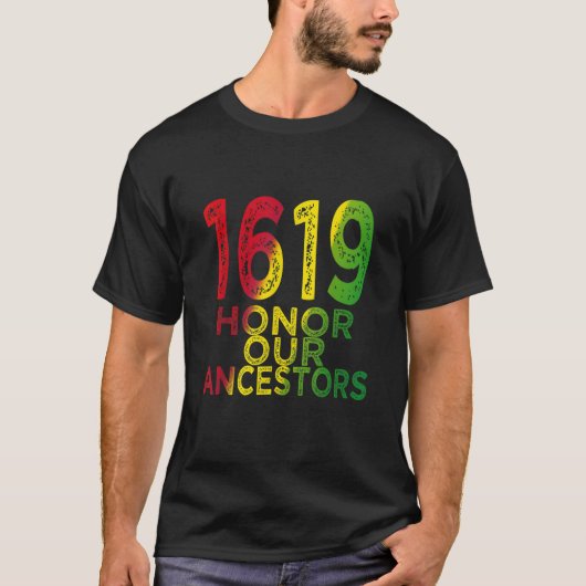 1619 De zwarte geschiedenismaand van ons anker-pro T-shirt (Voorkant)