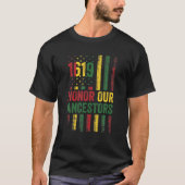 1619 Eer onze anker Project Black History Mon T-shirt (Voorkant)